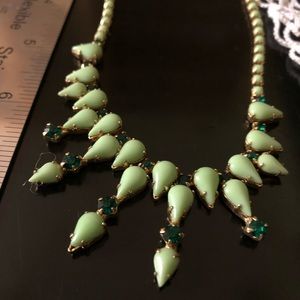 Vintage Necklace with green stones